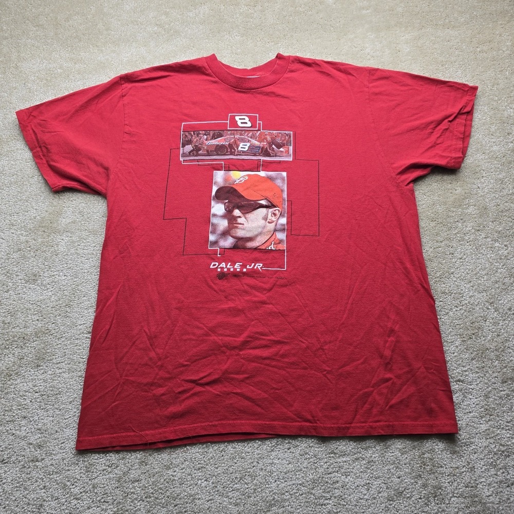 Nascar Racing Dale Earnhardt Jr. Budweiser Chevy Vintage Men's XXL Shirt